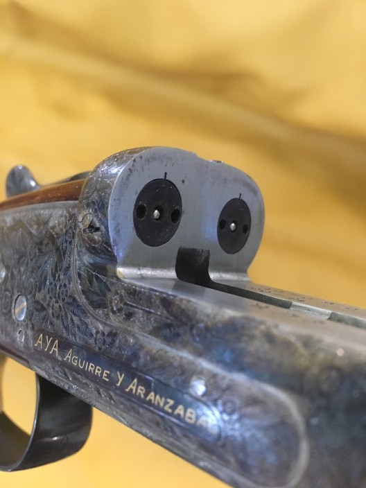 AYA No 2 two barrel set 410 bore 3” with #25 engraving upgrade